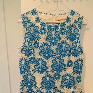 Tory Burch Embroidered Mini Cocktail Dress